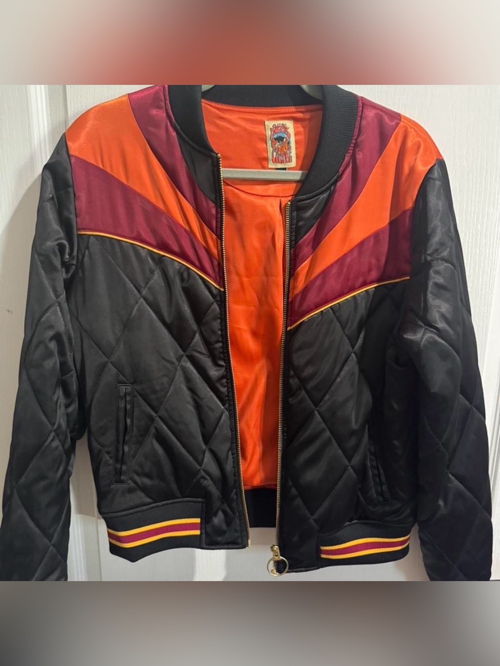 Classic Rock Couture Satin bomber jacket Medium